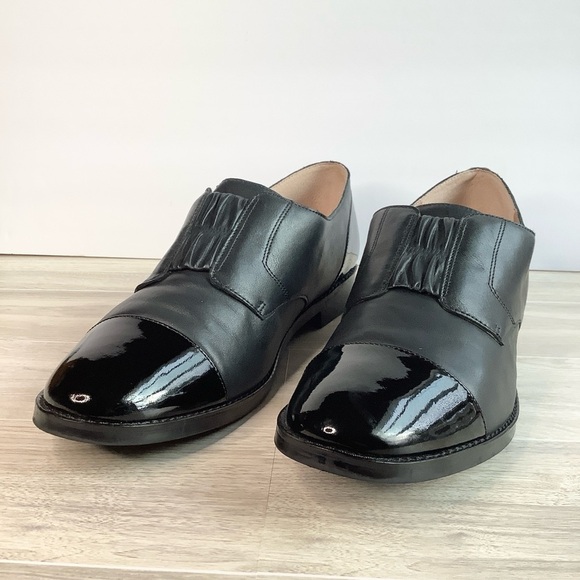 VIONIC Black Leather Loafer Jayla Slip-On Oxford Flats Academia Preppy Women 9.5 - Picture 5 of 15